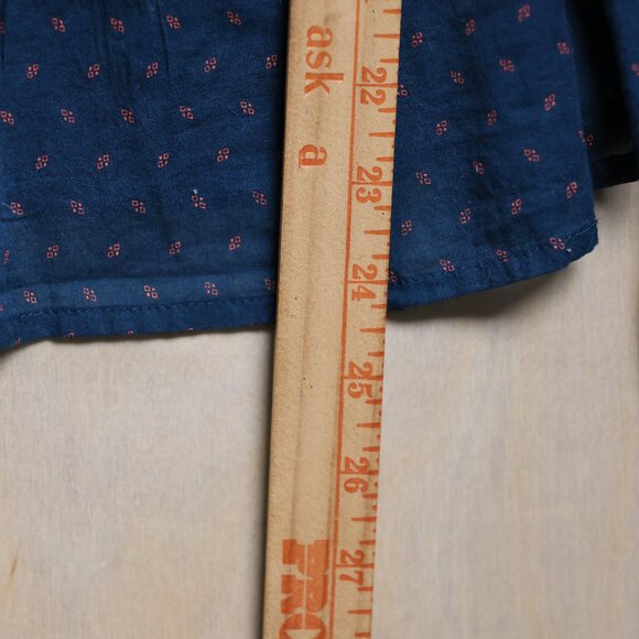 Free People Teal and Brown Embroidered Blouse - Picture 10 of 10